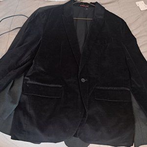 OLD NAVY BLACK VELVET BLAZER MEN'S SIZE LARGE